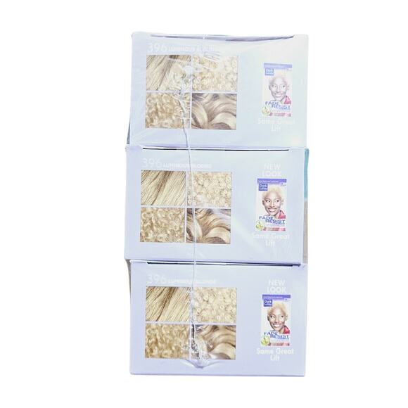 Dark & Lovely Fade Resist Permanent Hair Color Hi Lift 396 Luminous Blonde 3/PK - Picture 6 of 6
